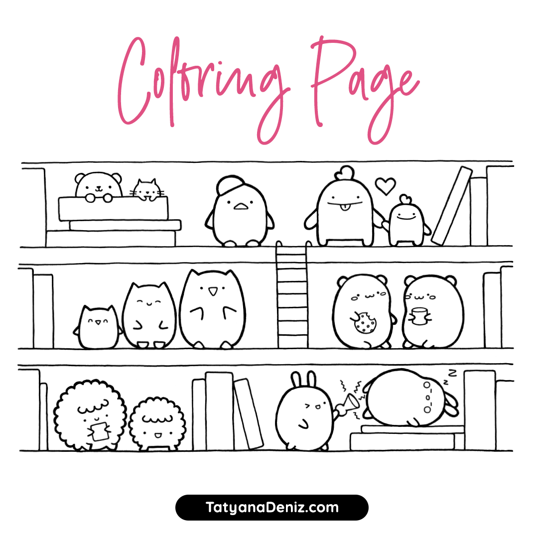 free coloring pages of cute animals