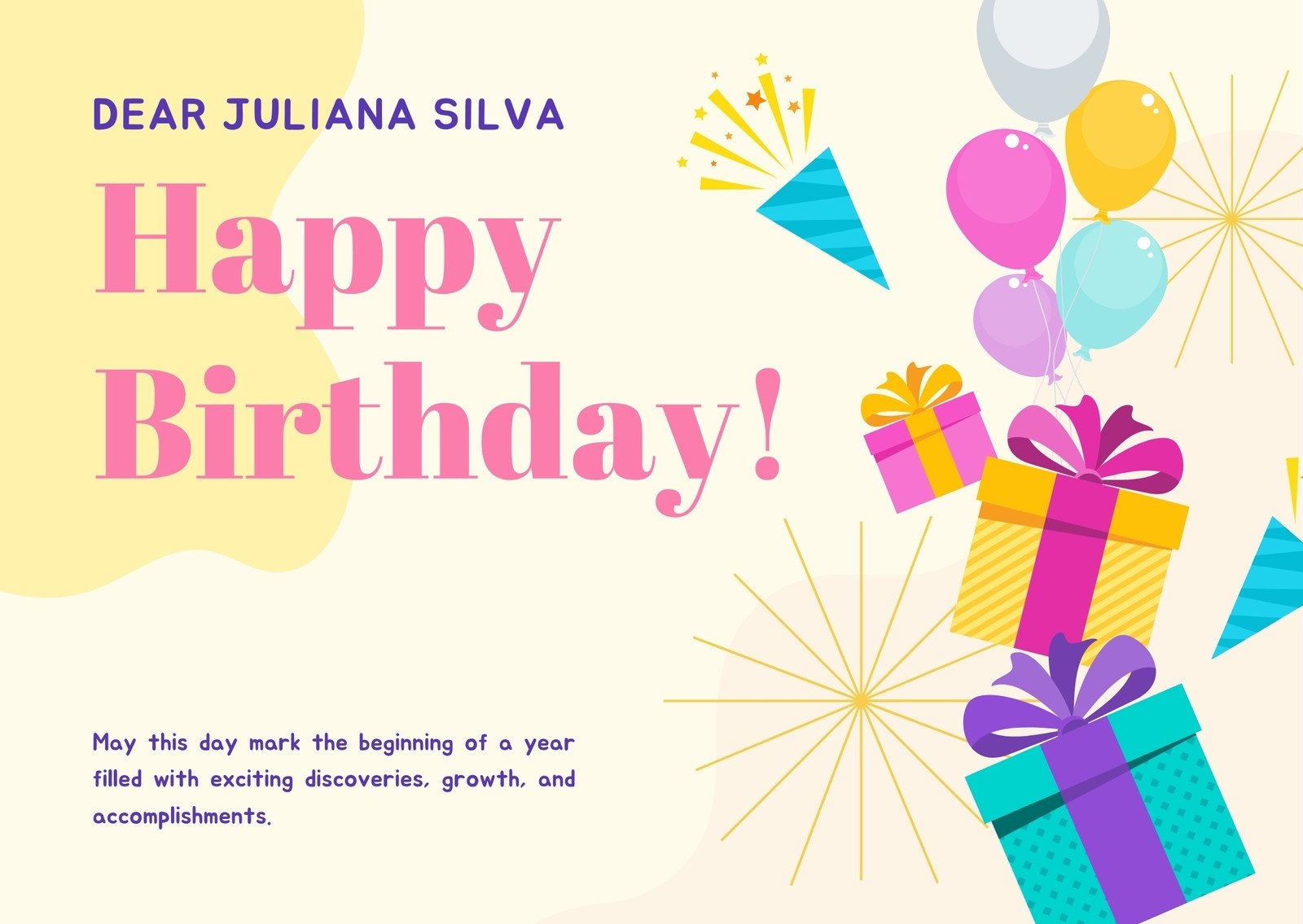 Free Custom Printable Birthday Card Templates Canva