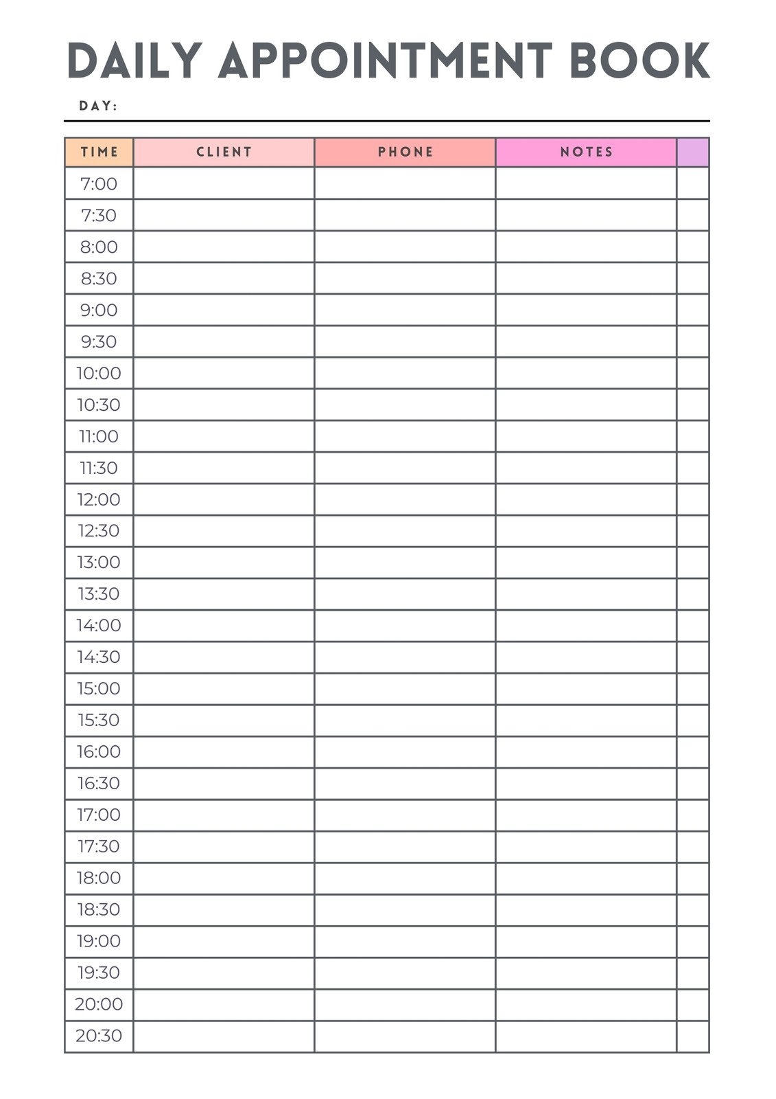 Free Daily Planner Templates To Customize Canva