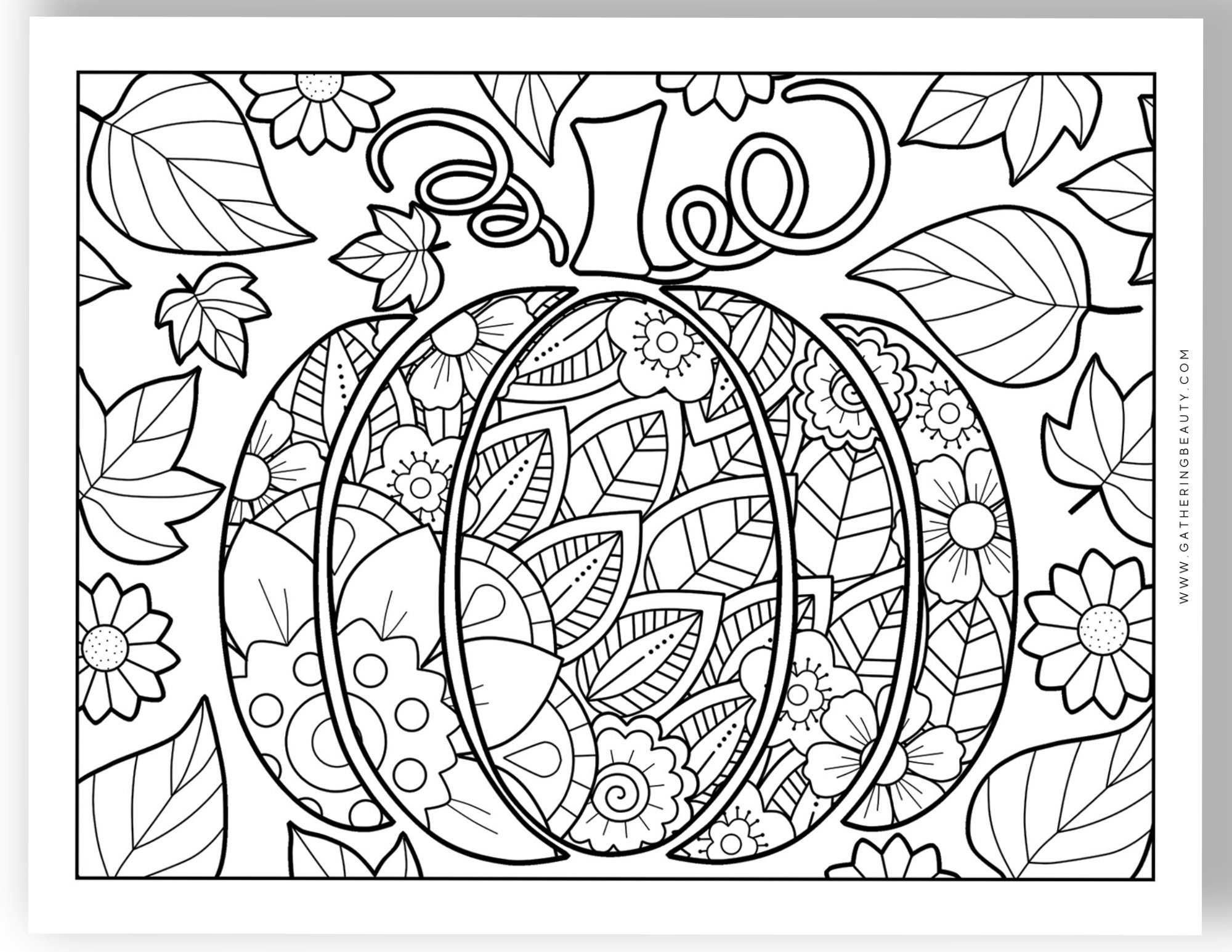 free coloring pictures for fall