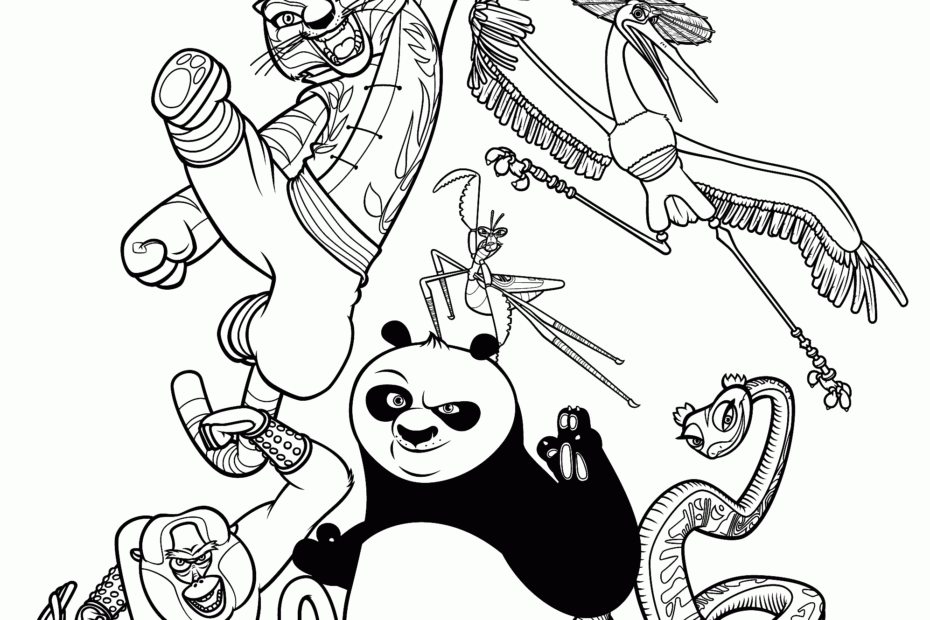 Free Kung Fu Panda Coloring Page Kung Fu Panda Coloring Pages