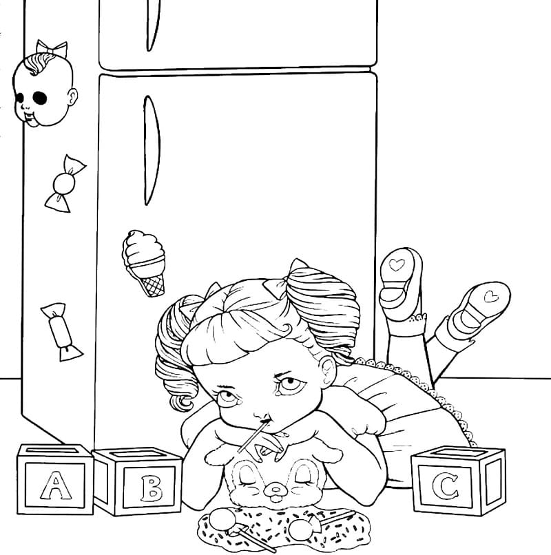 Free Melanie Martinez To Print Coloring Page Download Print Or Color Online For Free