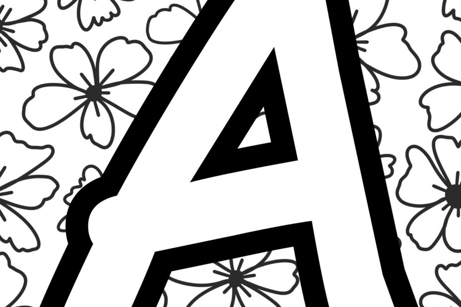 Free Printable ABC Coloring Pages Learn Alphabet Letters Skip