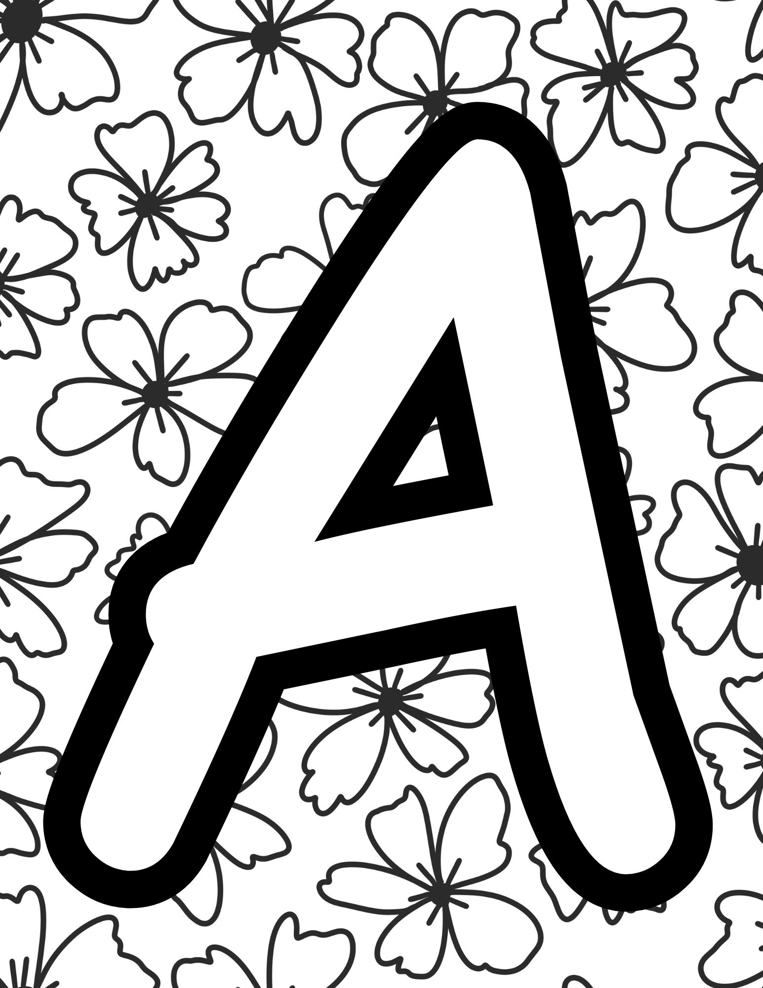 letter coloring pages printable