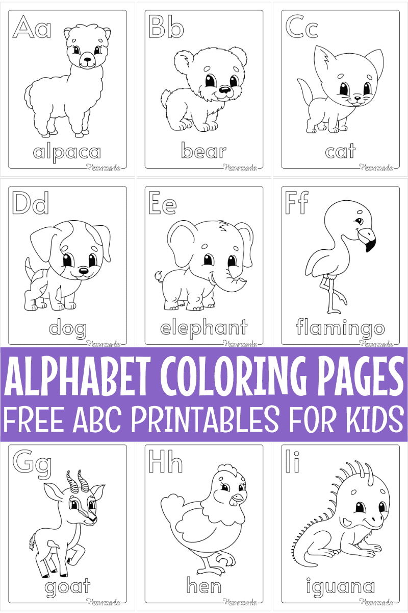 printable letter coloring pages