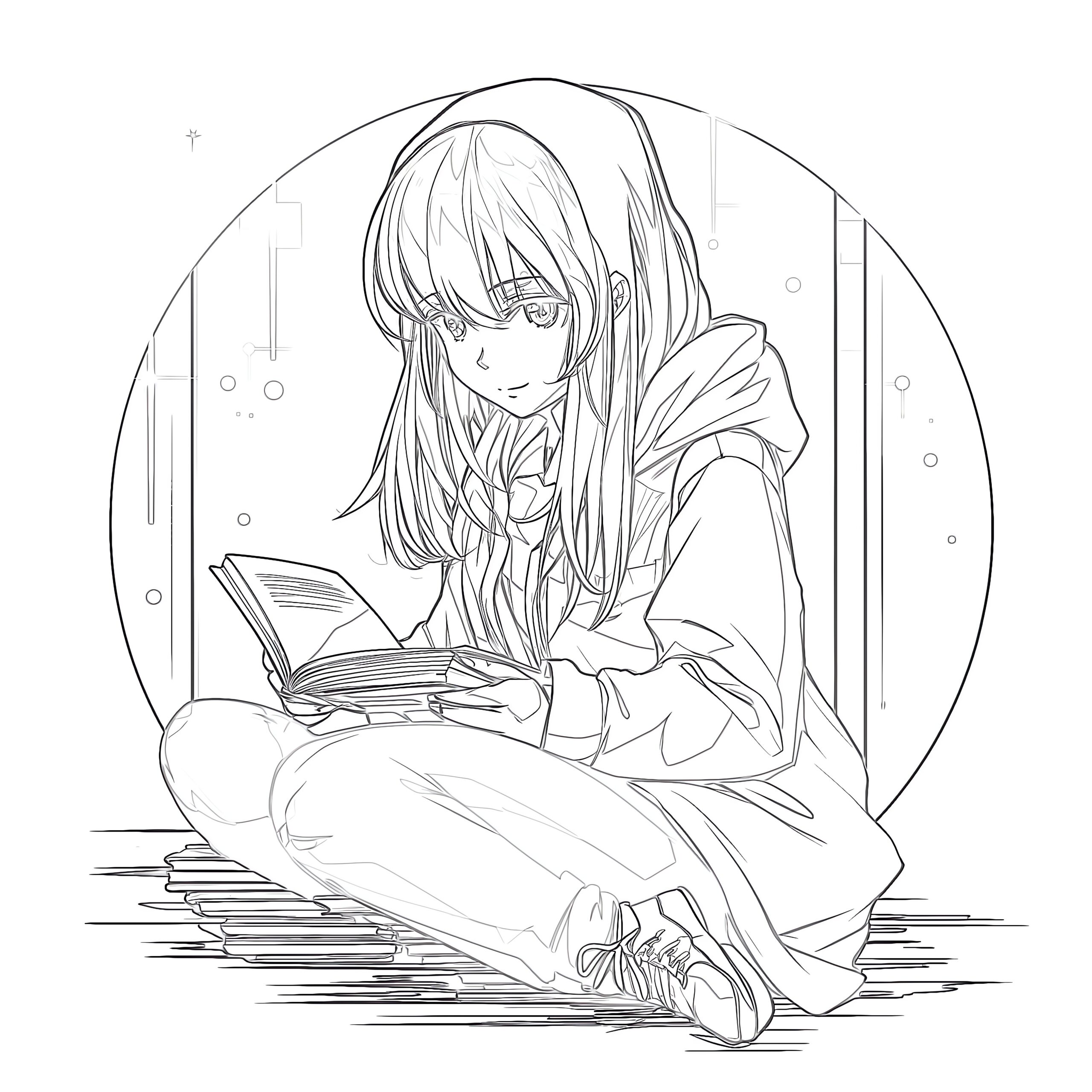 anime coloring sheets