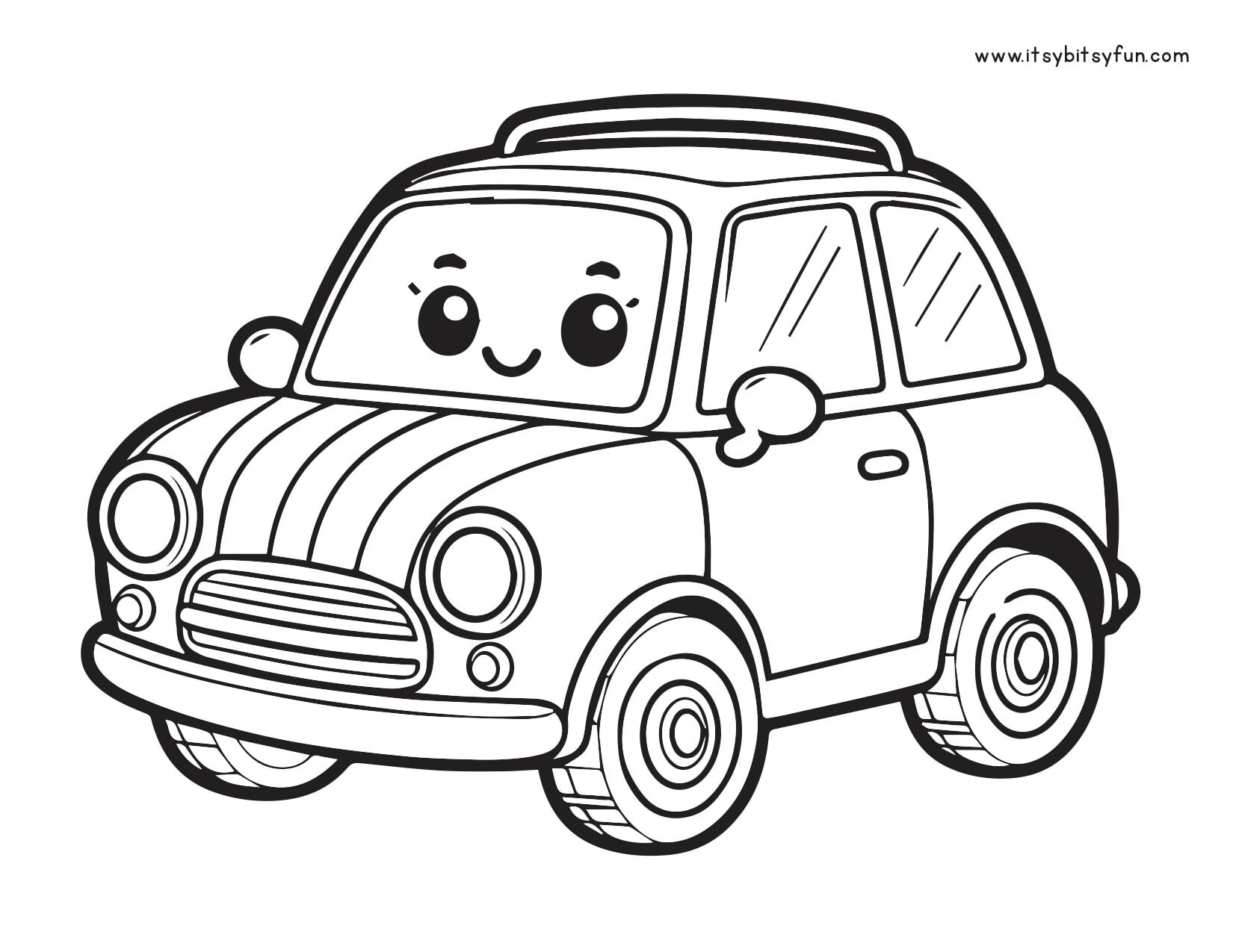 cars pictures to color