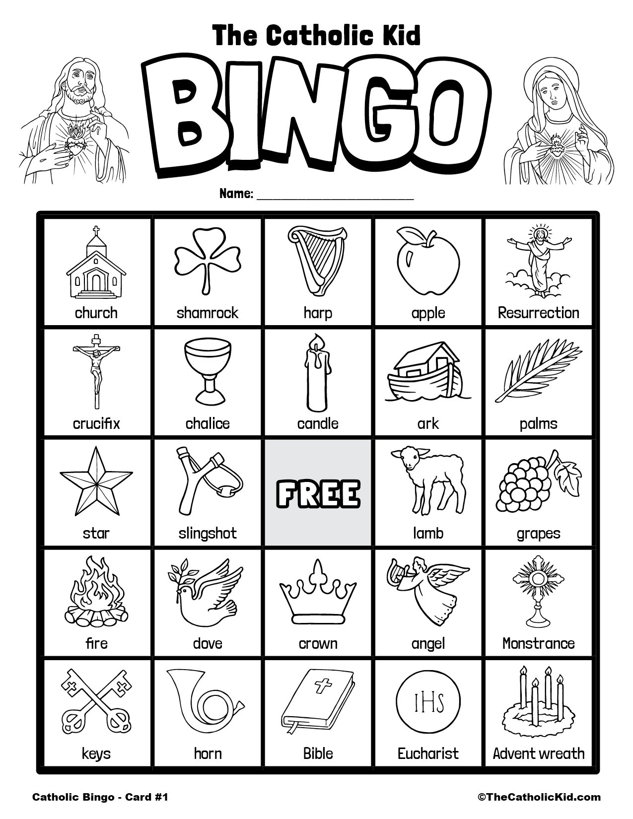 bingo card game printable