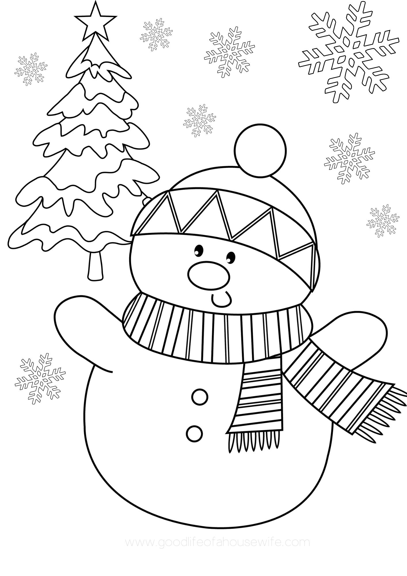 christmas coloring in pages printable