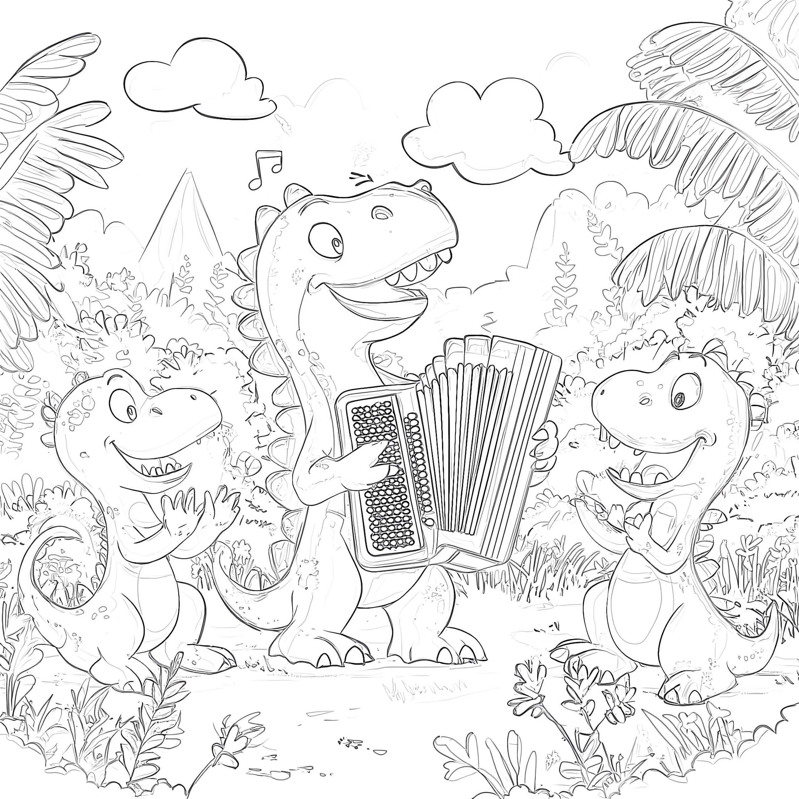 dinosaur color printables