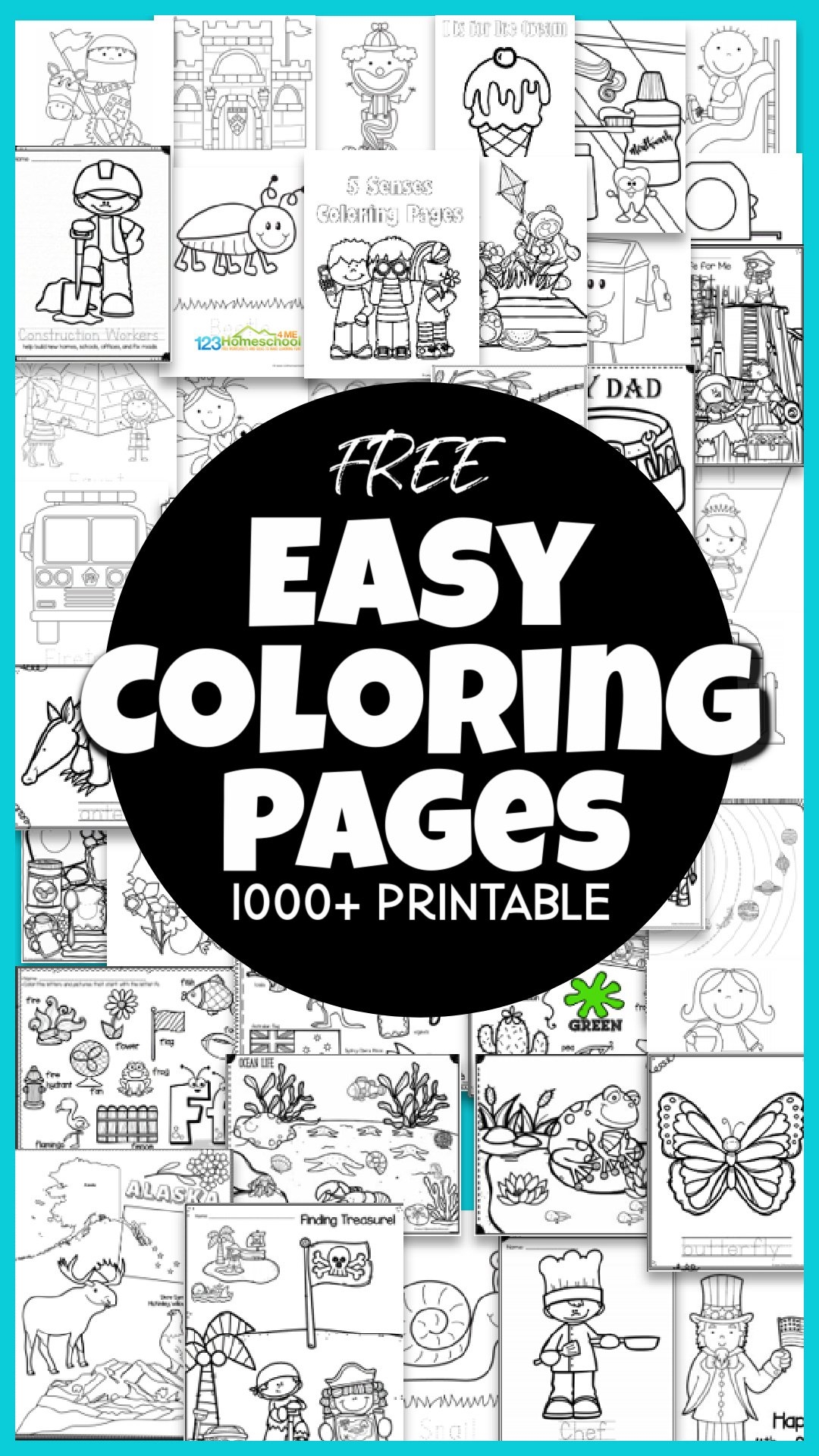 simple coloring pages printable