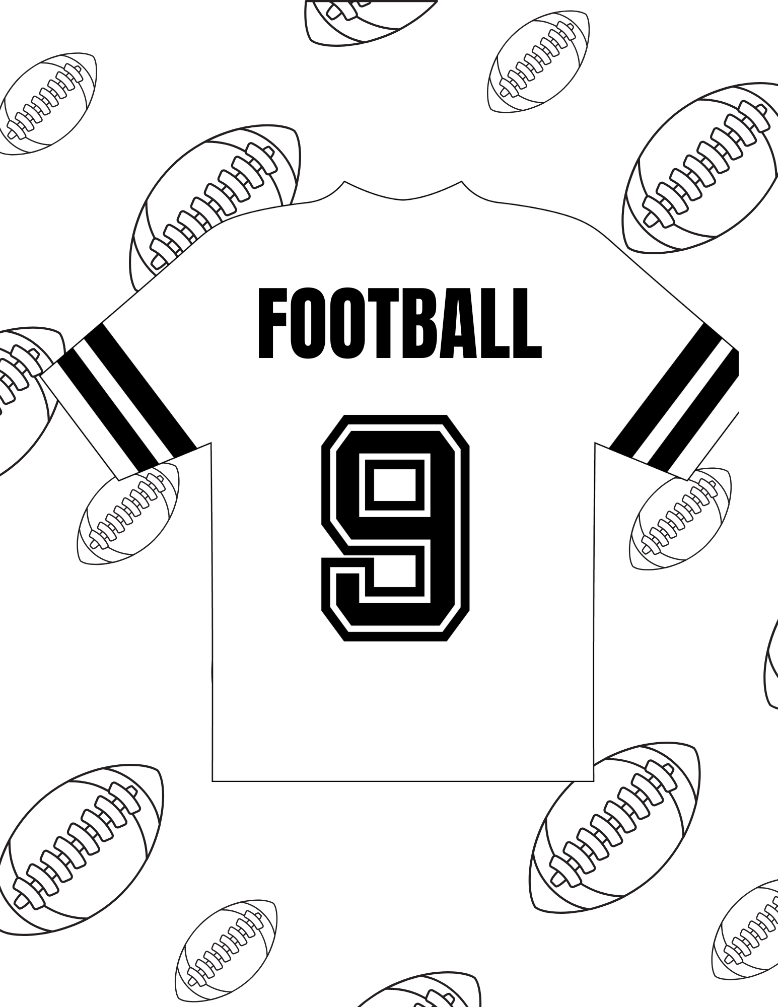 Free Printable Football Coloring Pages For Kids Two Kids And A 