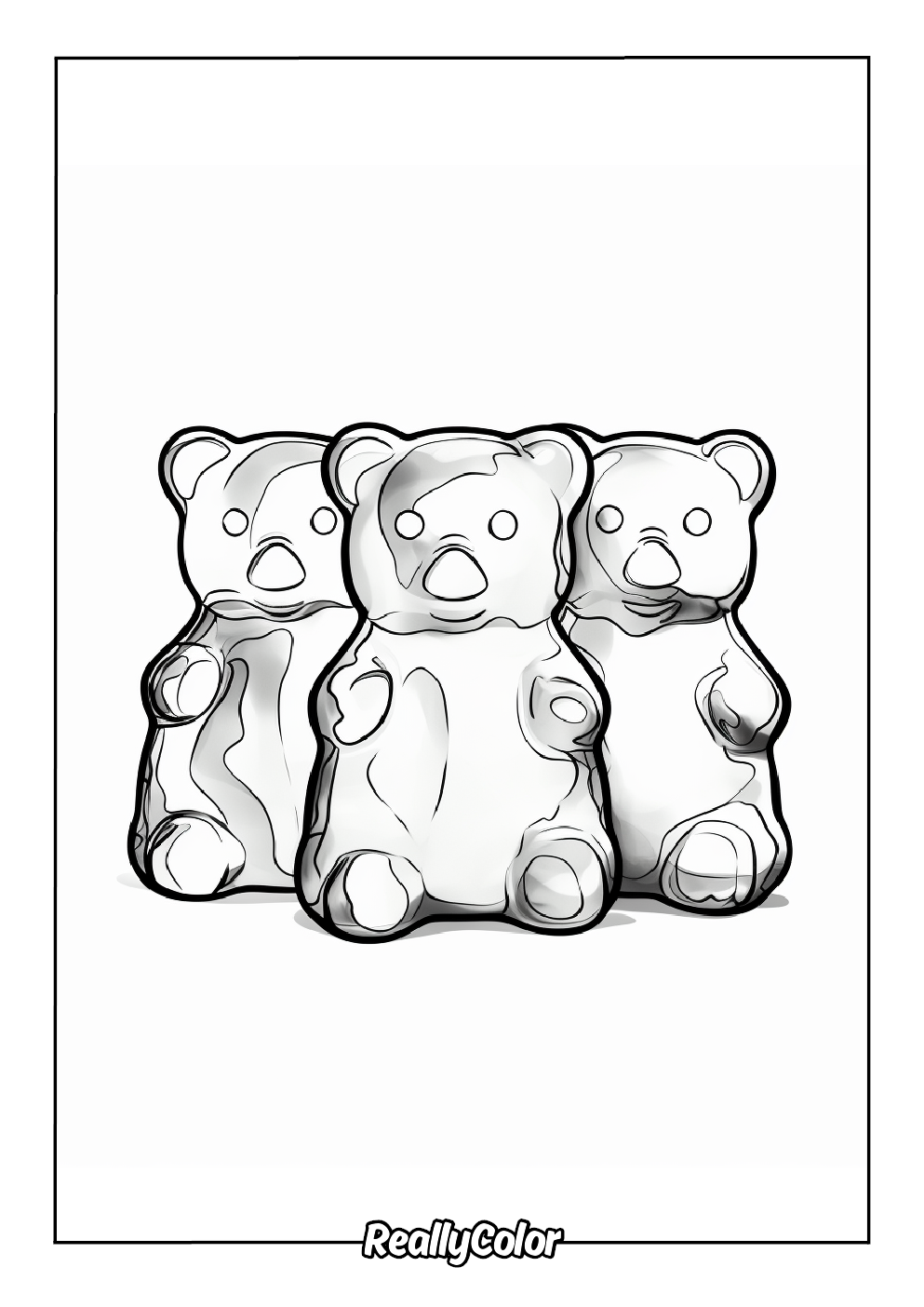 Free Printable Gummy Bear Coloring Pages
