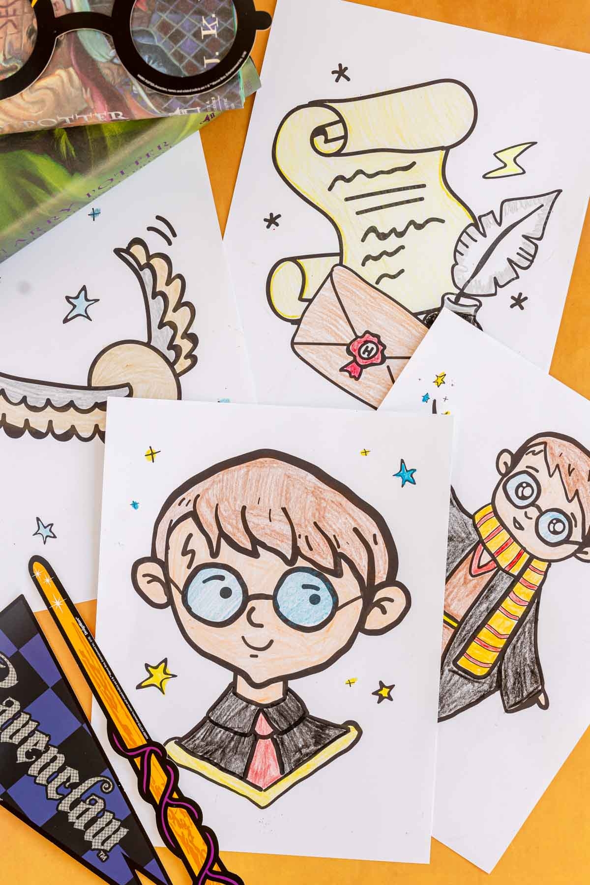 harry potter printable coloring pages