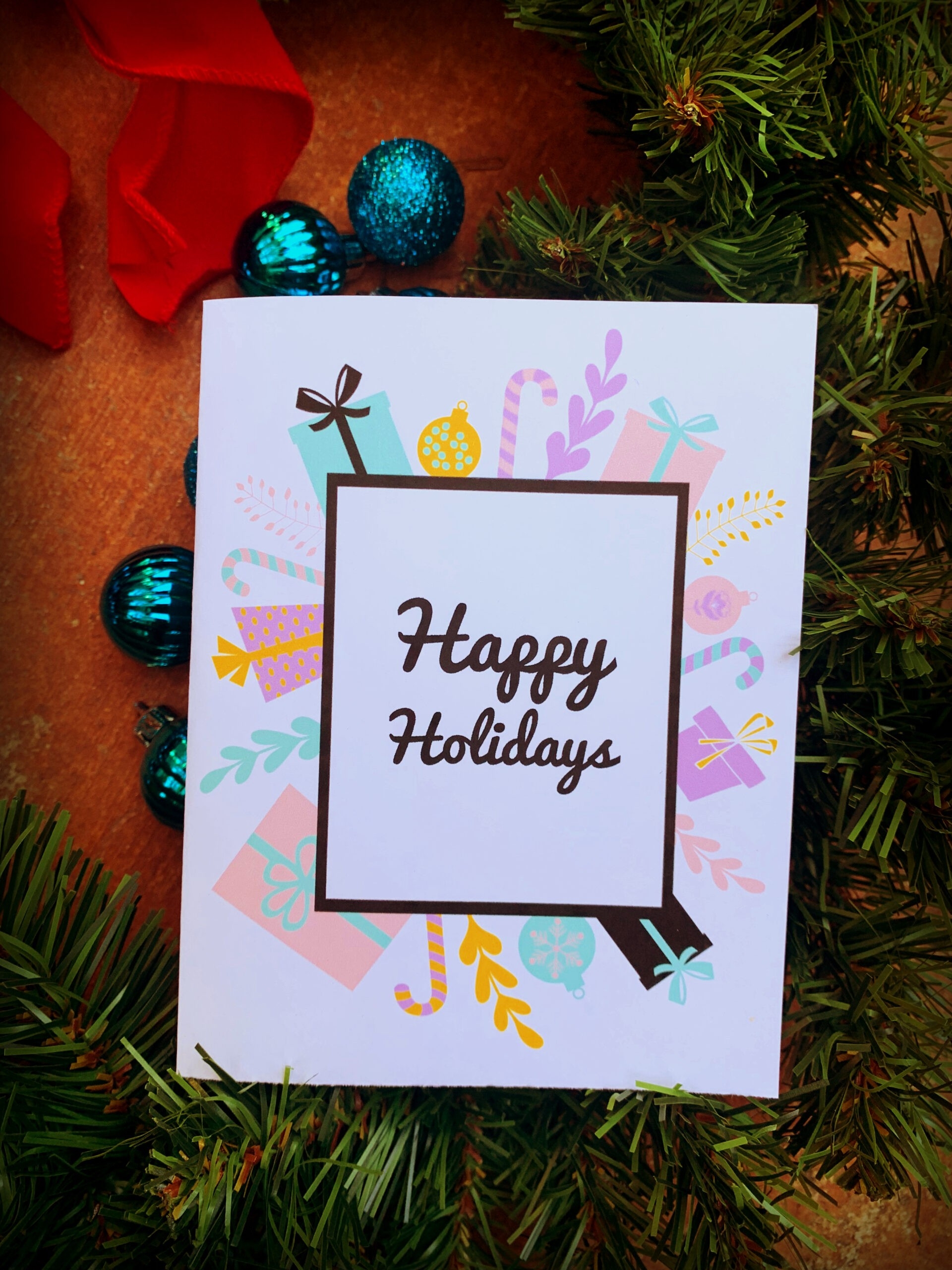 Free Printable Holiday Cards Template Morena s Corner
