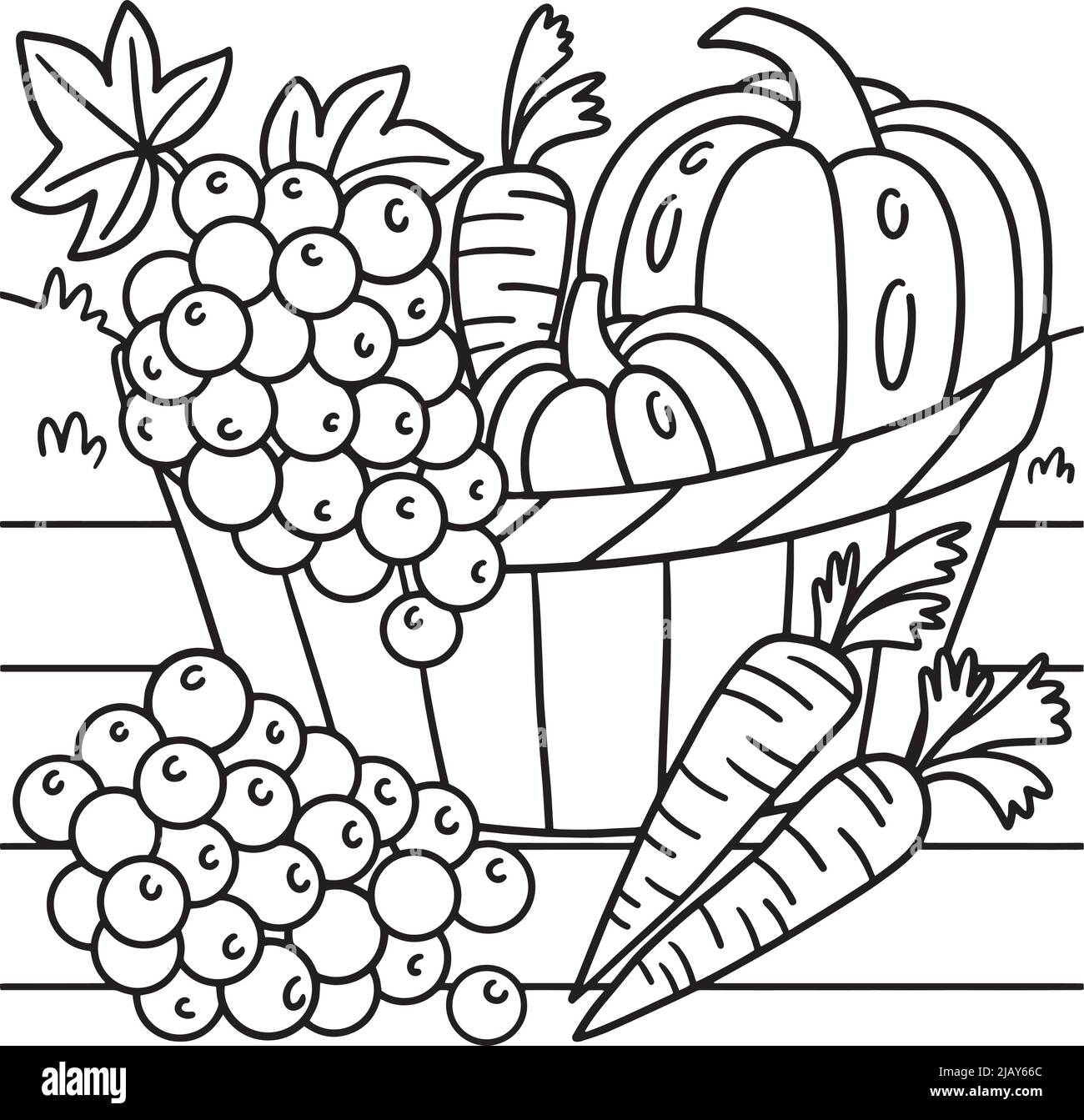 fruits and veggies coloring sheets