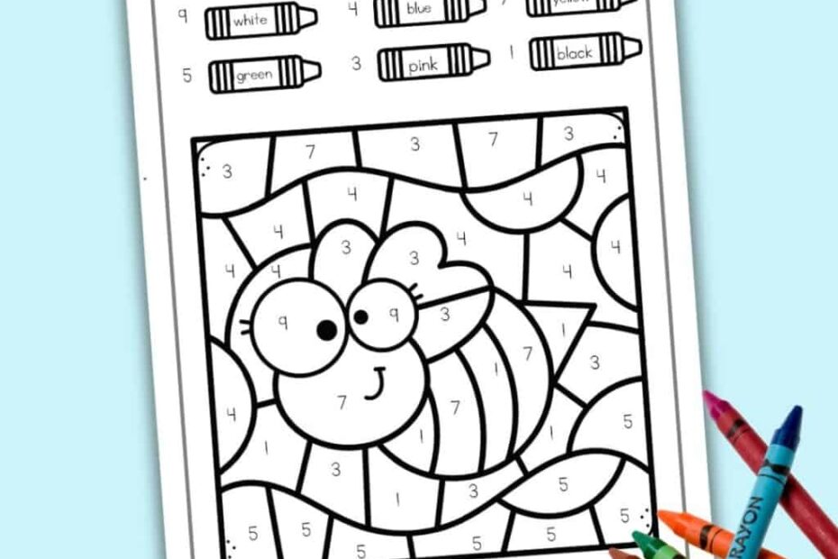 Fun Learning Free Color By Number Bug Worksheets