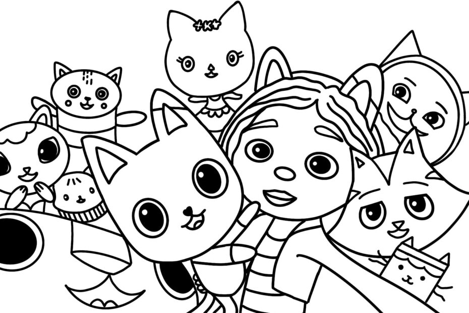 Gabby s Dollhouse Coloring Pages Ioanna Ladopoulou Art U0026 Design