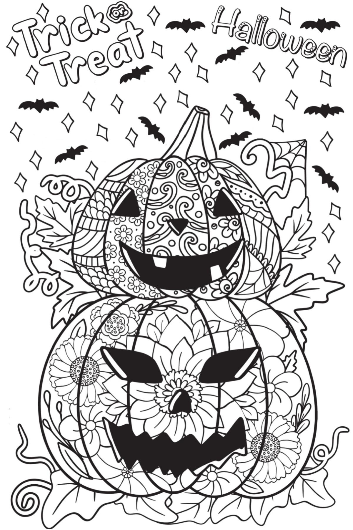 free printable halloween pictures to color
