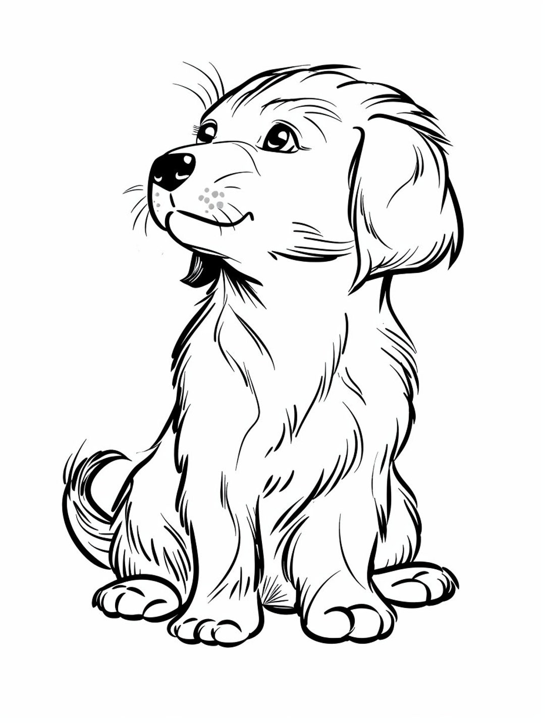free printable coloring pages of puppies