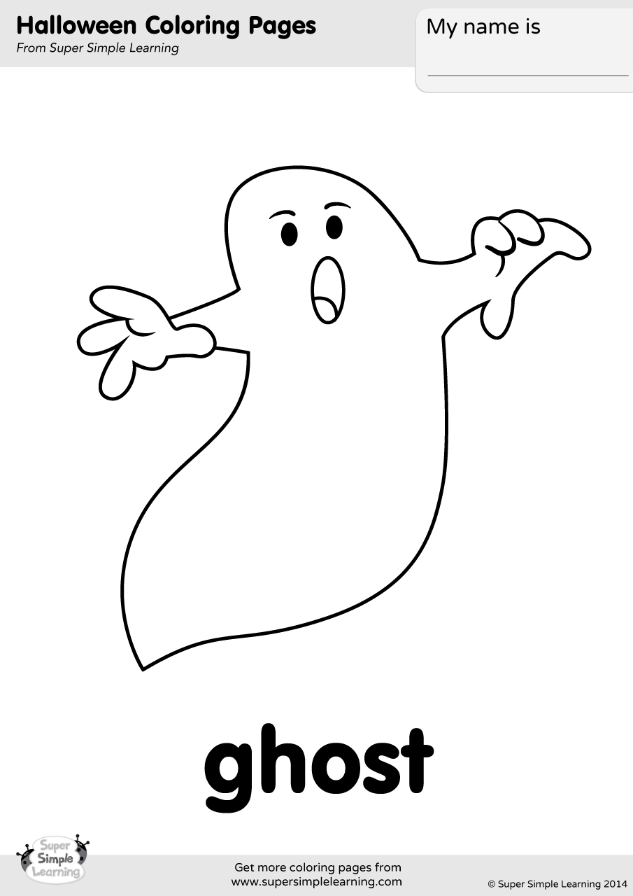 ghost picture to color