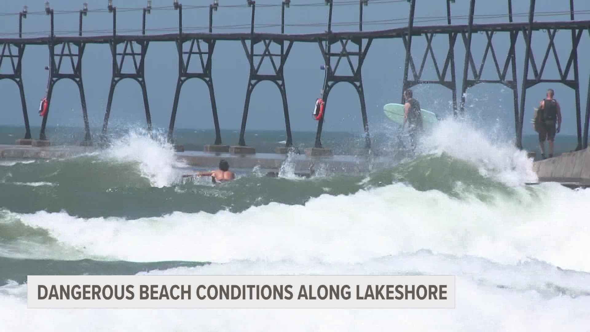 Grand Haven State Park Modifies Red Flag System To Indicate Water Access Closure