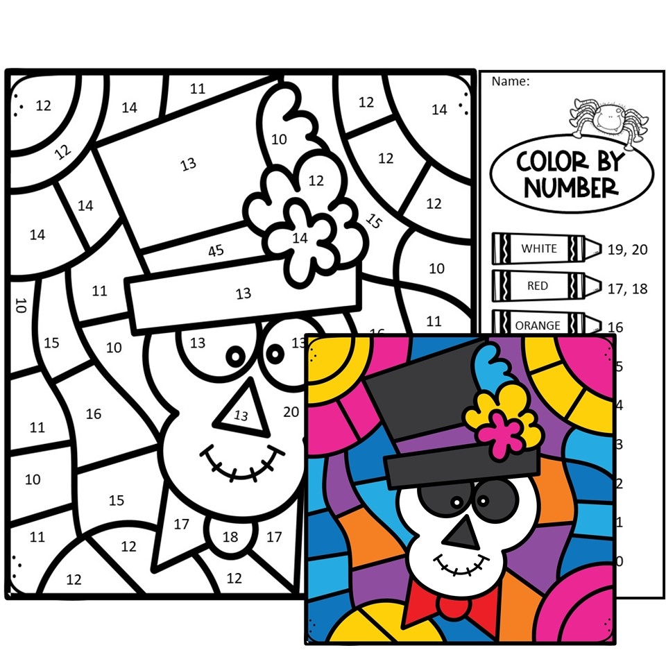 Halloween Color By Number Made By Teachers