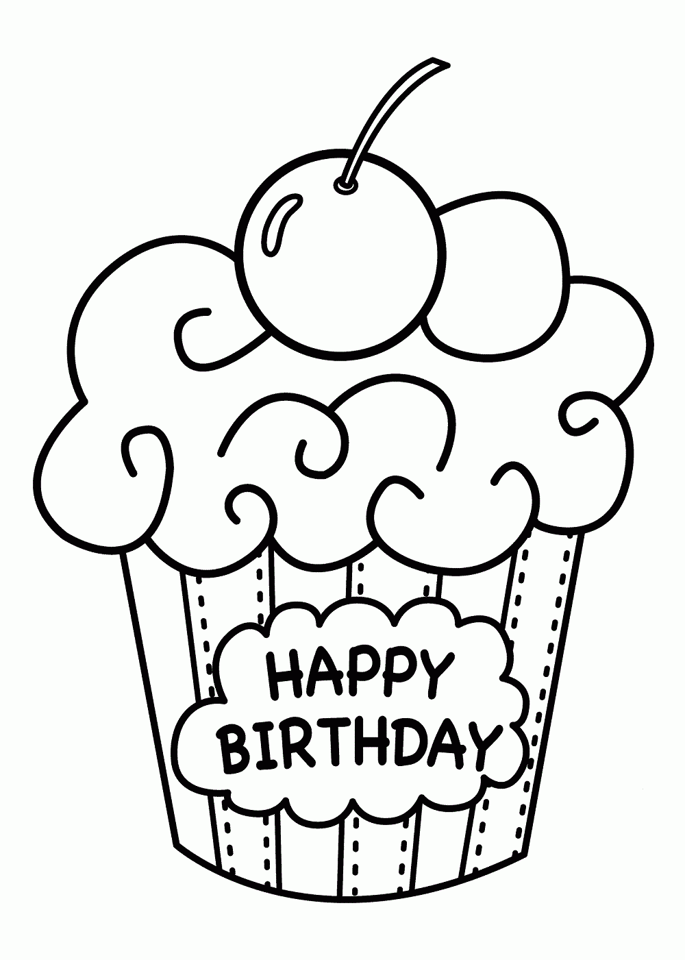birthday printable coloring pages