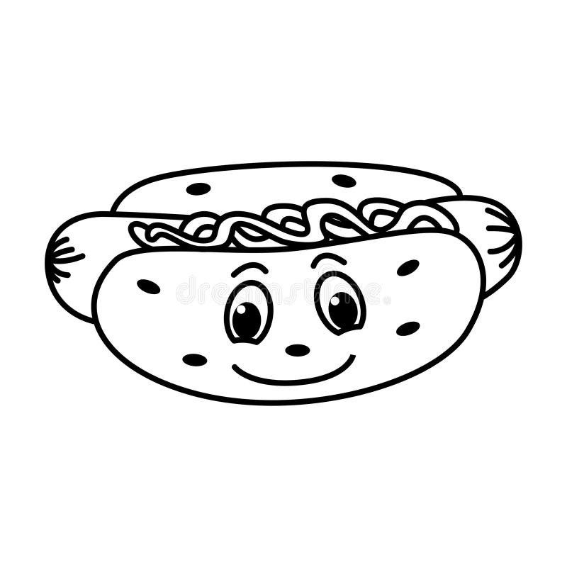 Hotdog Coloring Stock Illustrations 306 Hotdog Coloring Stock Illustrations Vectors U0026 Clipart Dreamstime