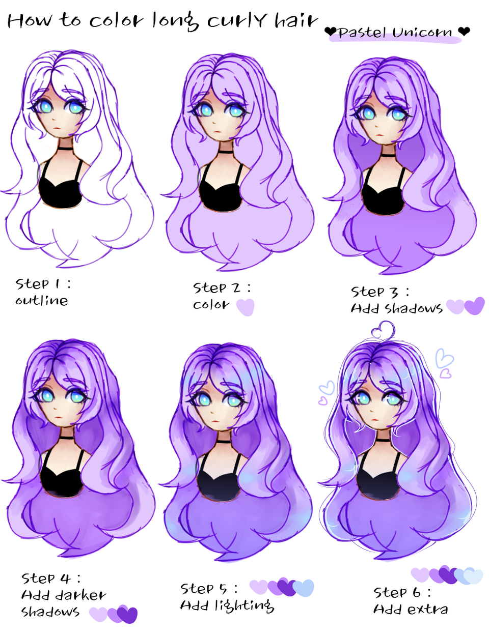 anime colored hair