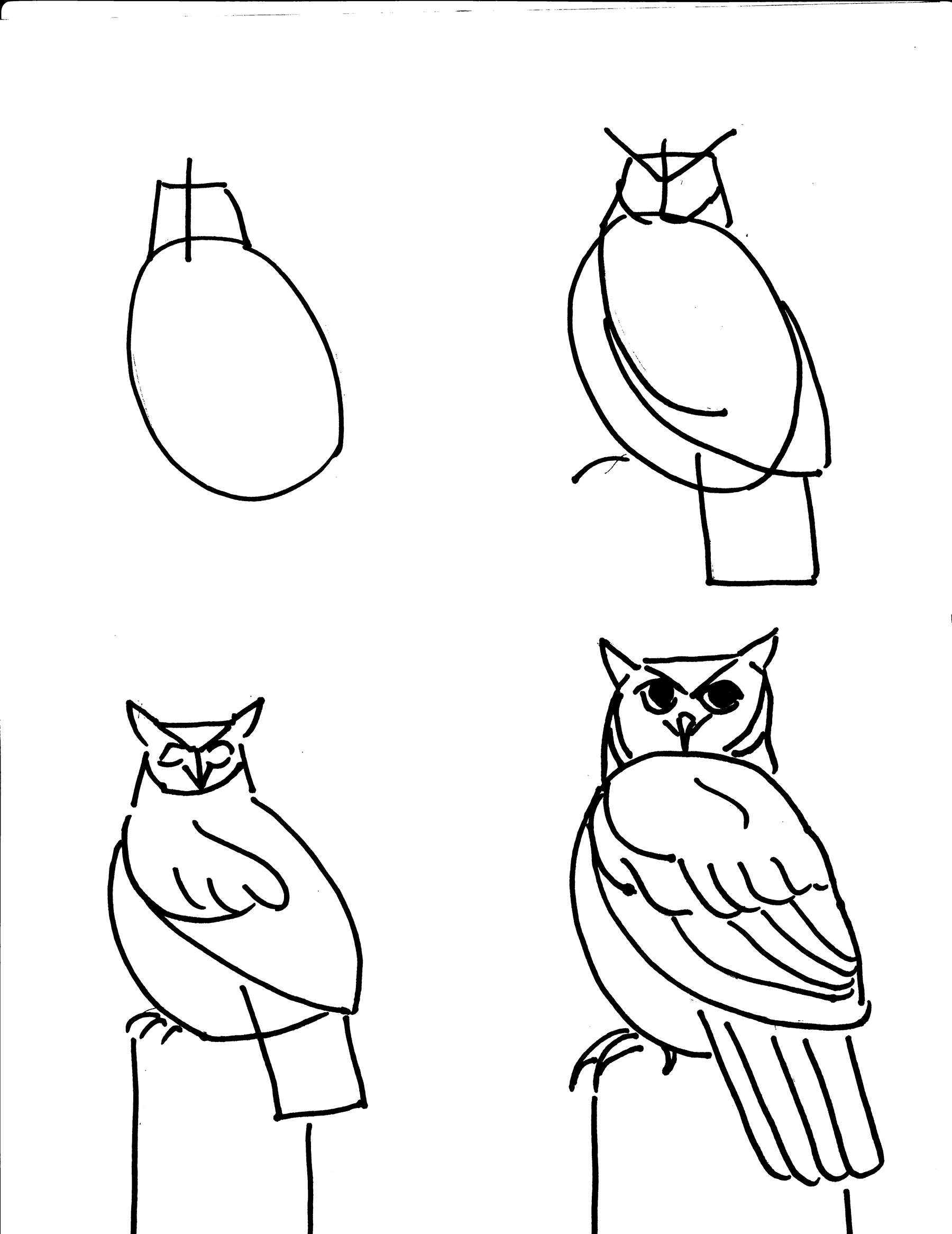 how to draw animals printable