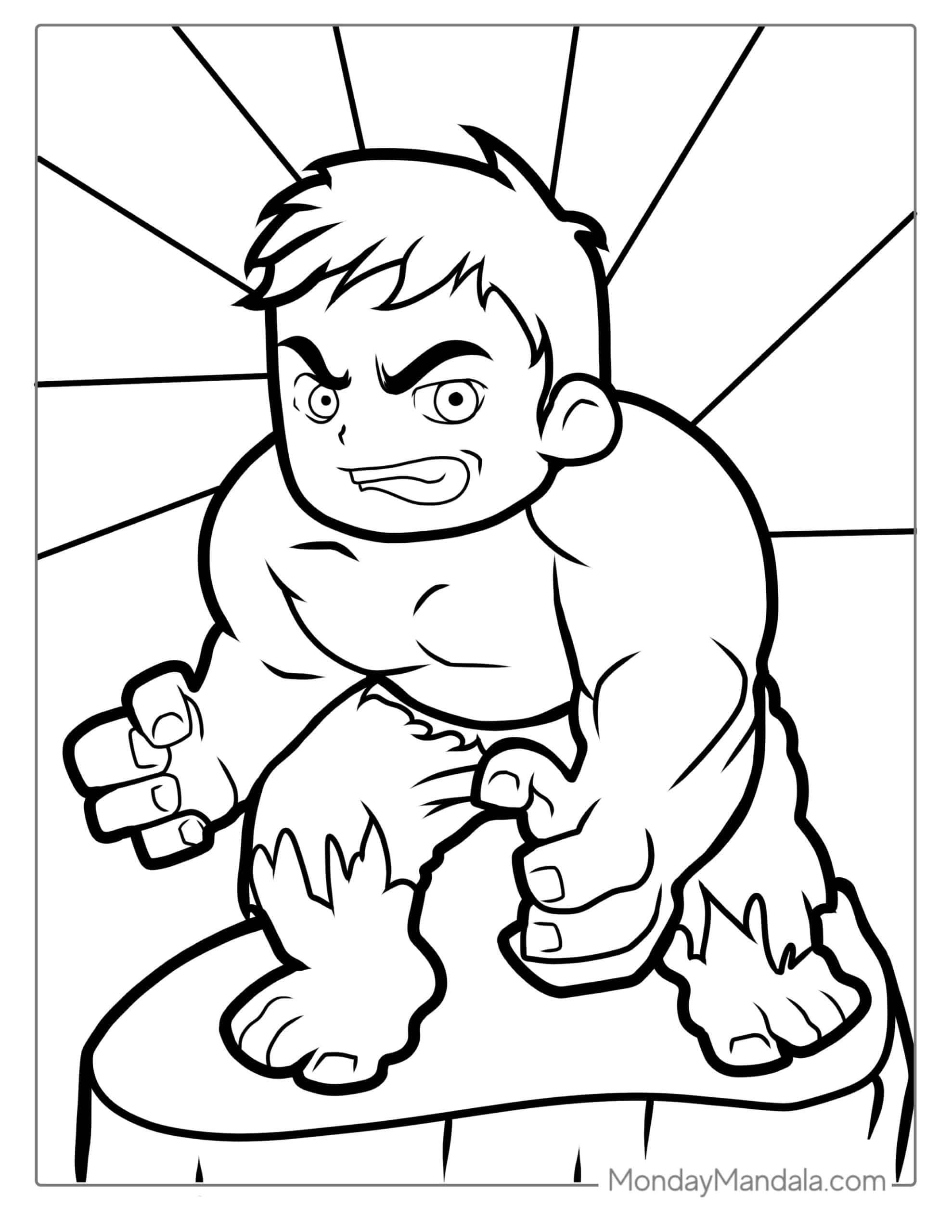 printable coloring pages hulk