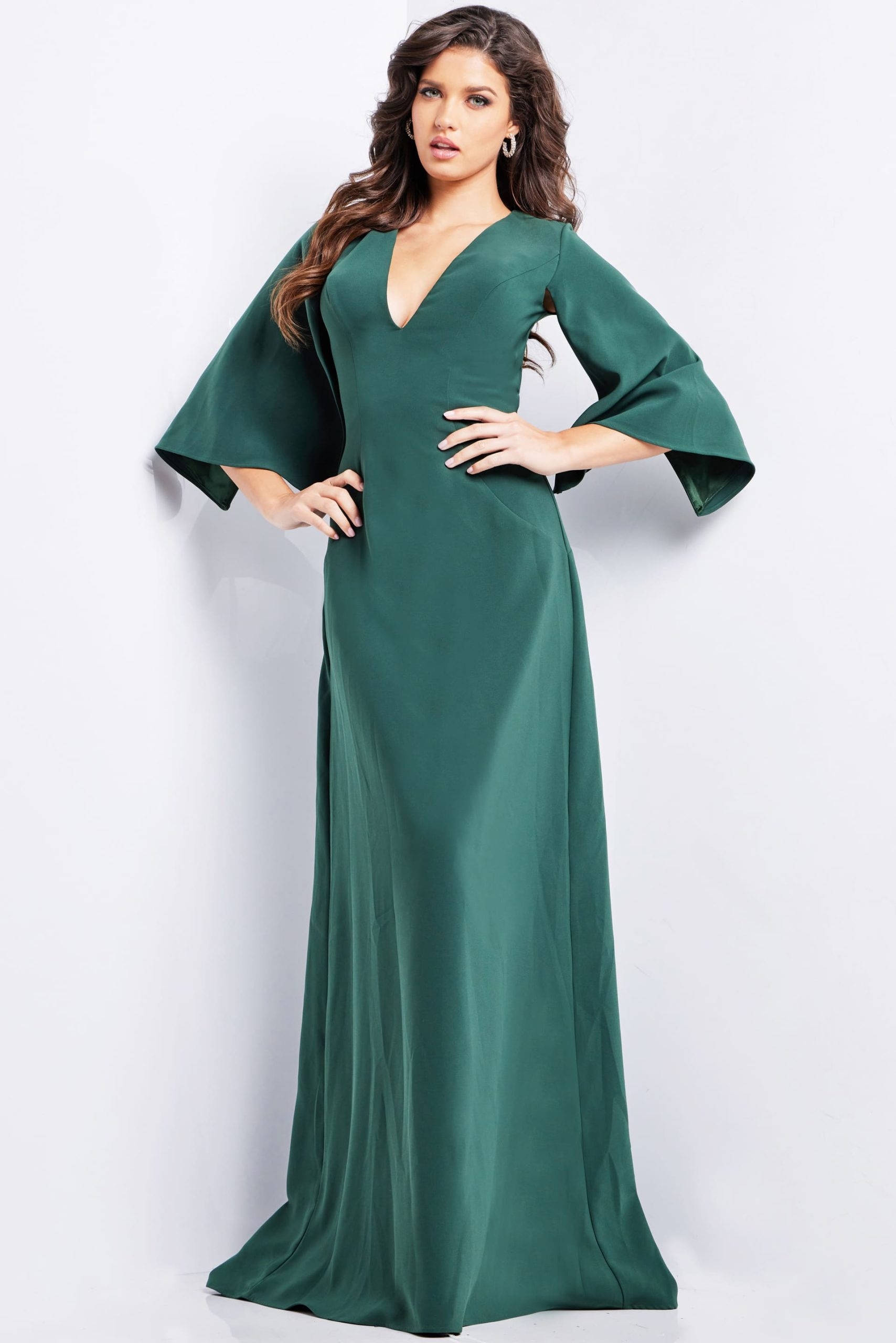 hunter green color dress