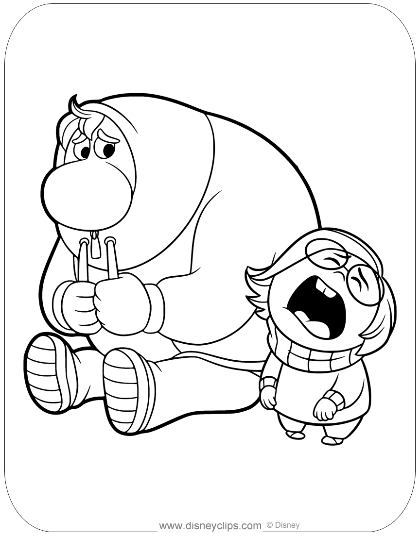Inside Out 2 Coloring Pages In PDF Disneyclips