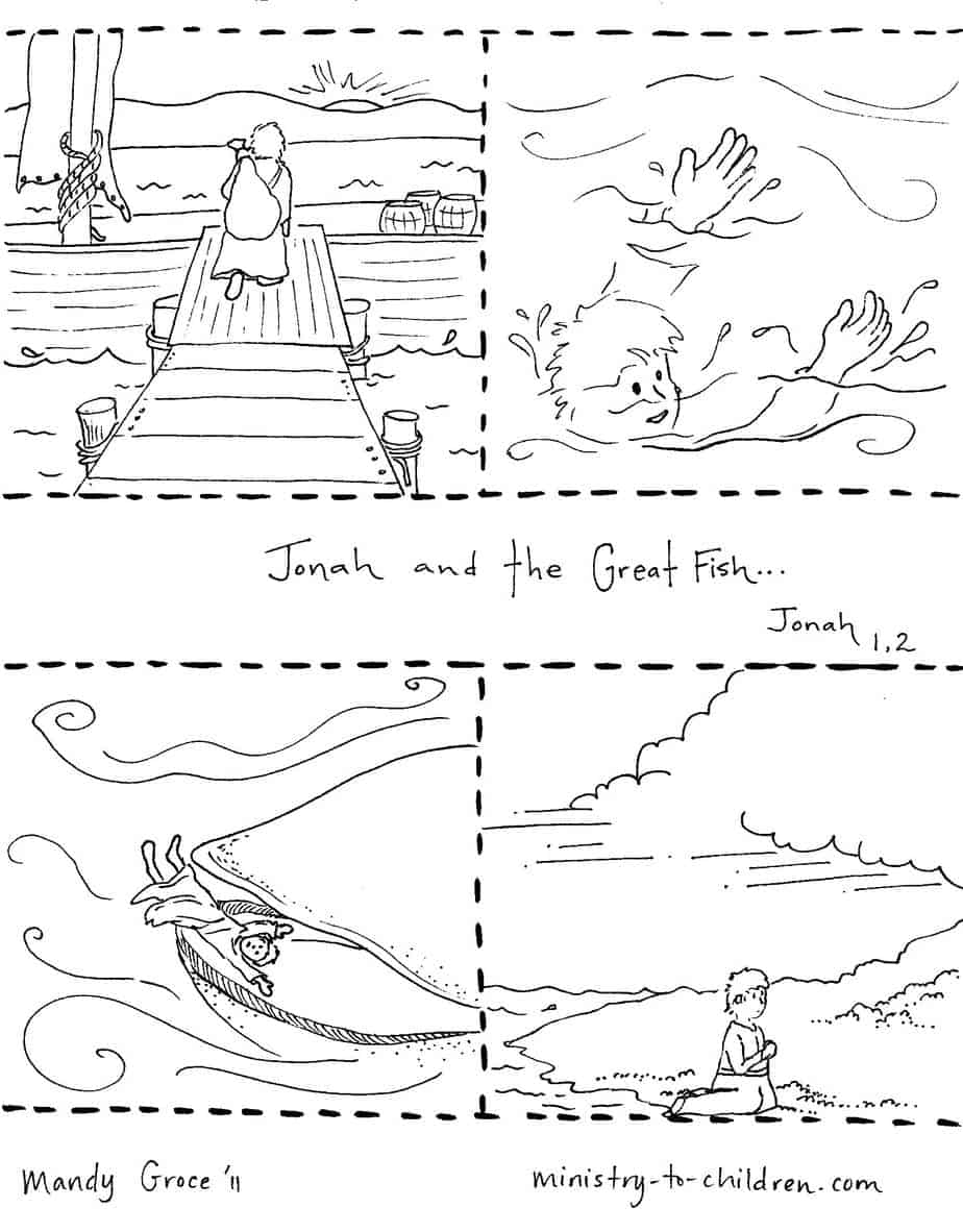 jonah and the whale coloring sheet