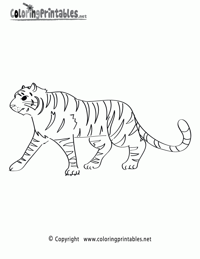 free tiger coloring pages