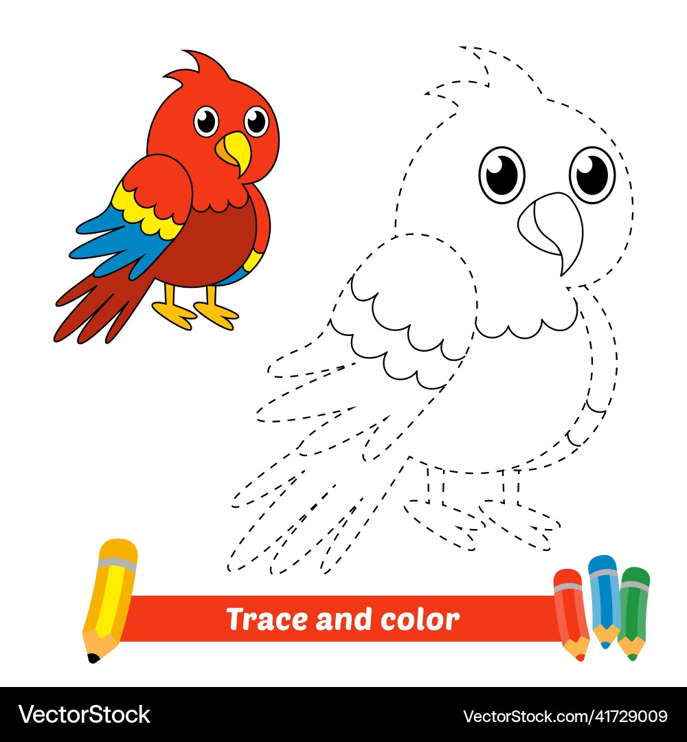 parrot pictures to color