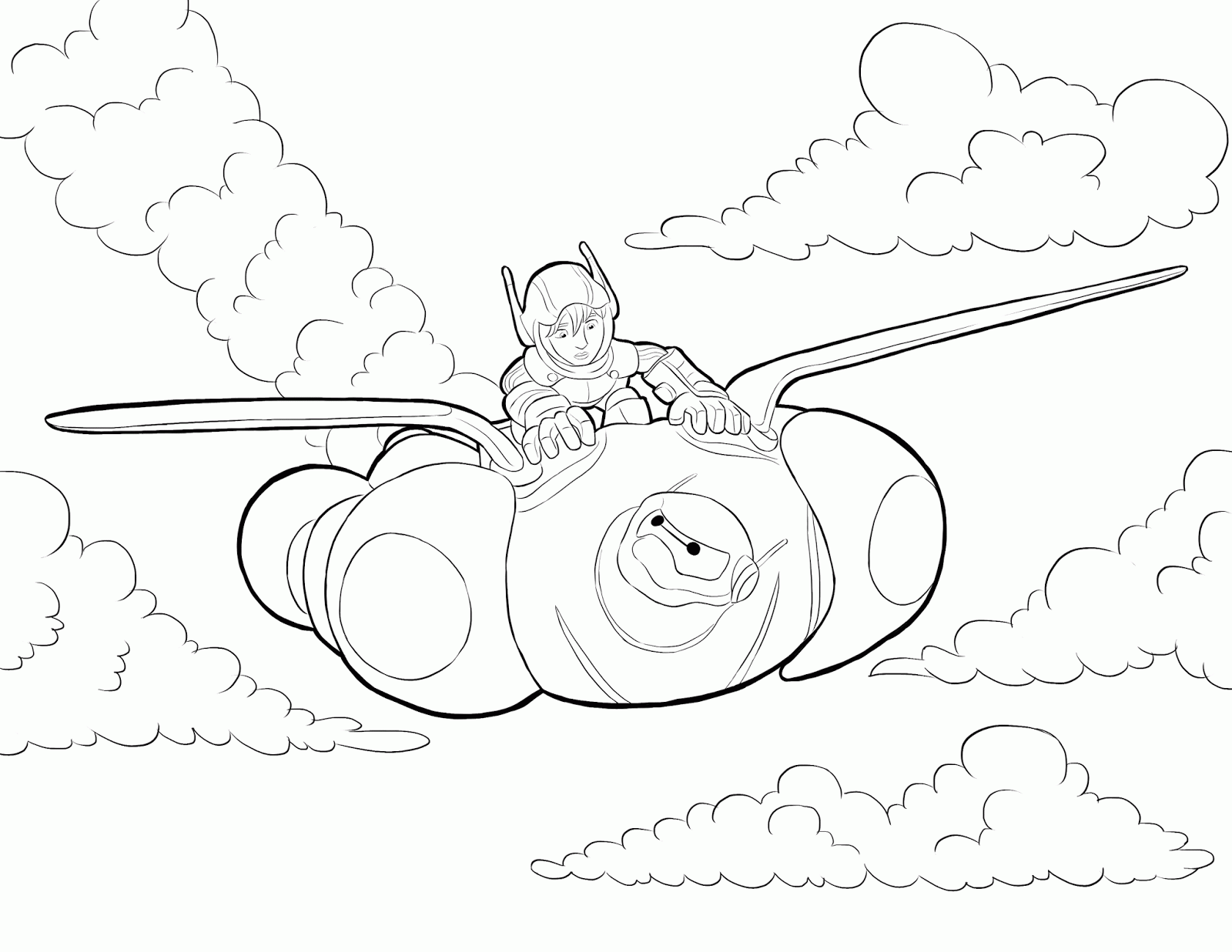 Kids Under 7 Big Hero 6 Coloring Pages
