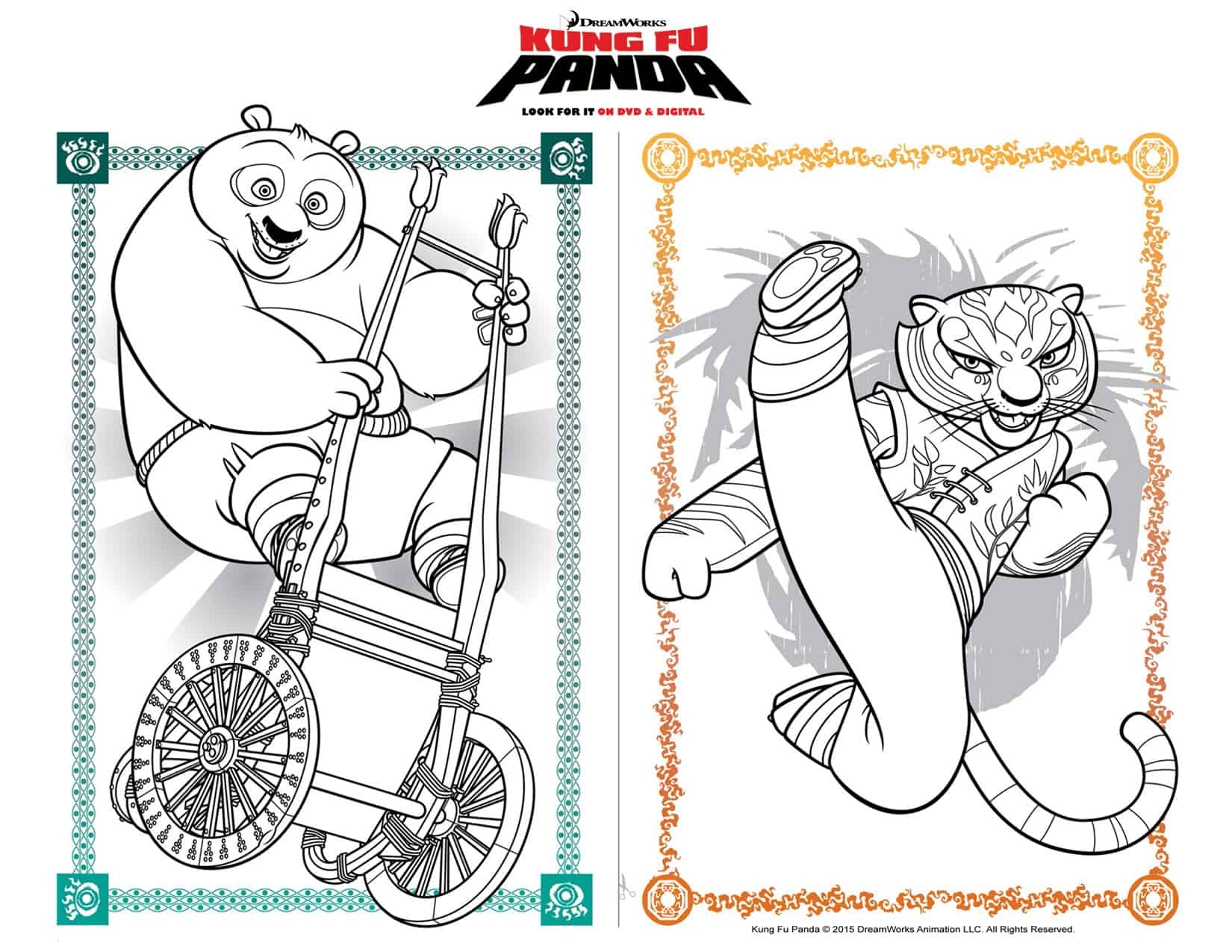 Kung Fu Panda Free Printable Coloring Pages Two Kids And A Coupon Worksheets Library