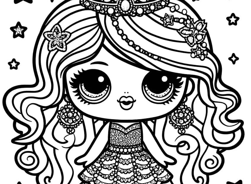 L O L Surprise Dolls Coloring Pages 40 Different Coloring Sheets