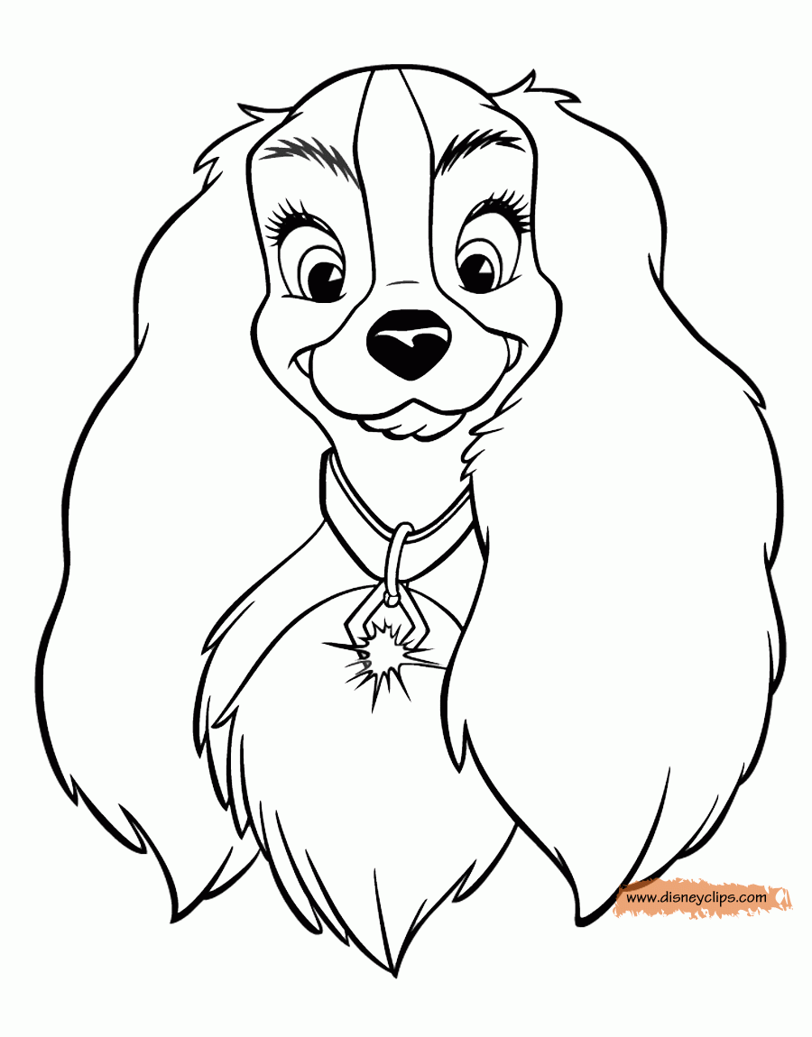 Lady And The Tramp Coloring Pages Disneyclips