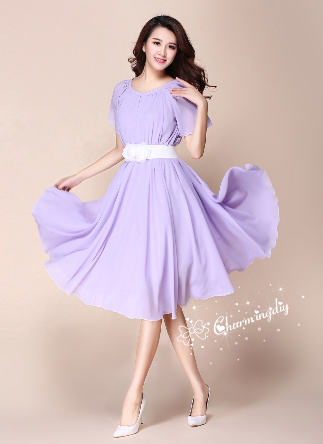 Lavender Evening Dress Etsy