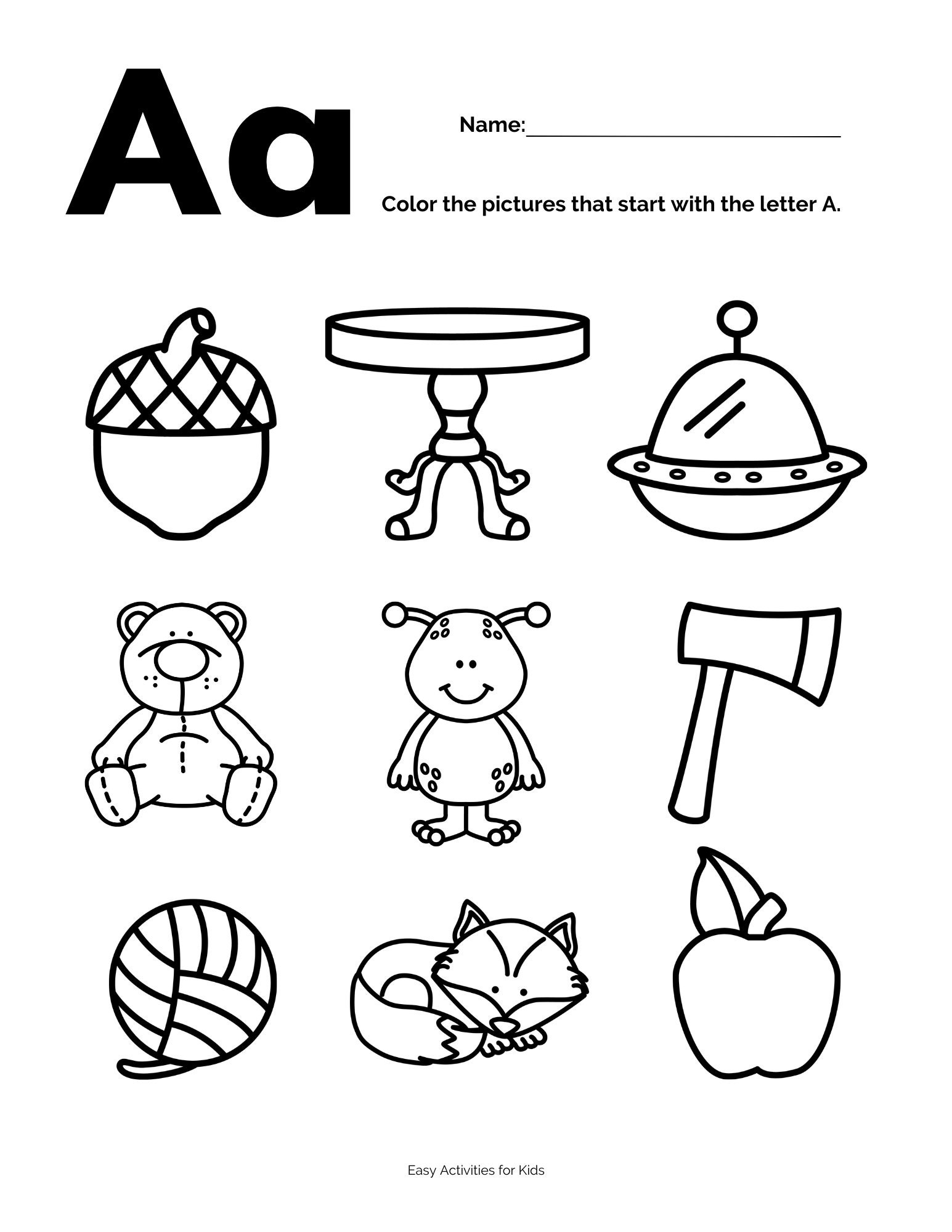 Letter Sound Coloring Pages Phonics Printable Coloring Pages For Kids ABC Printable Letters Coloring Pages For Preschool Kindergarten Etsy
