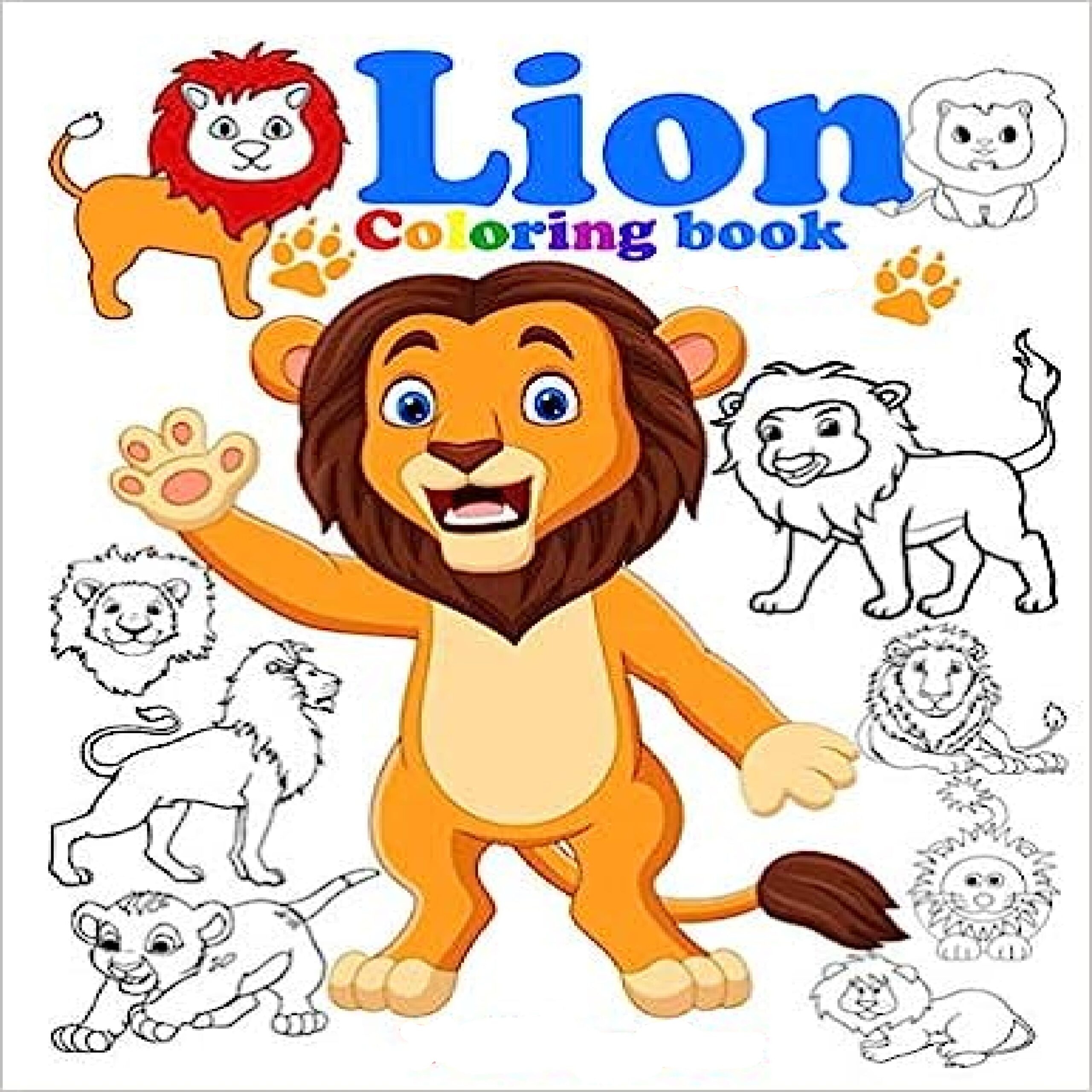 Lion Coloring Book Easy And Fun Lions Coloring Pages For Kids
