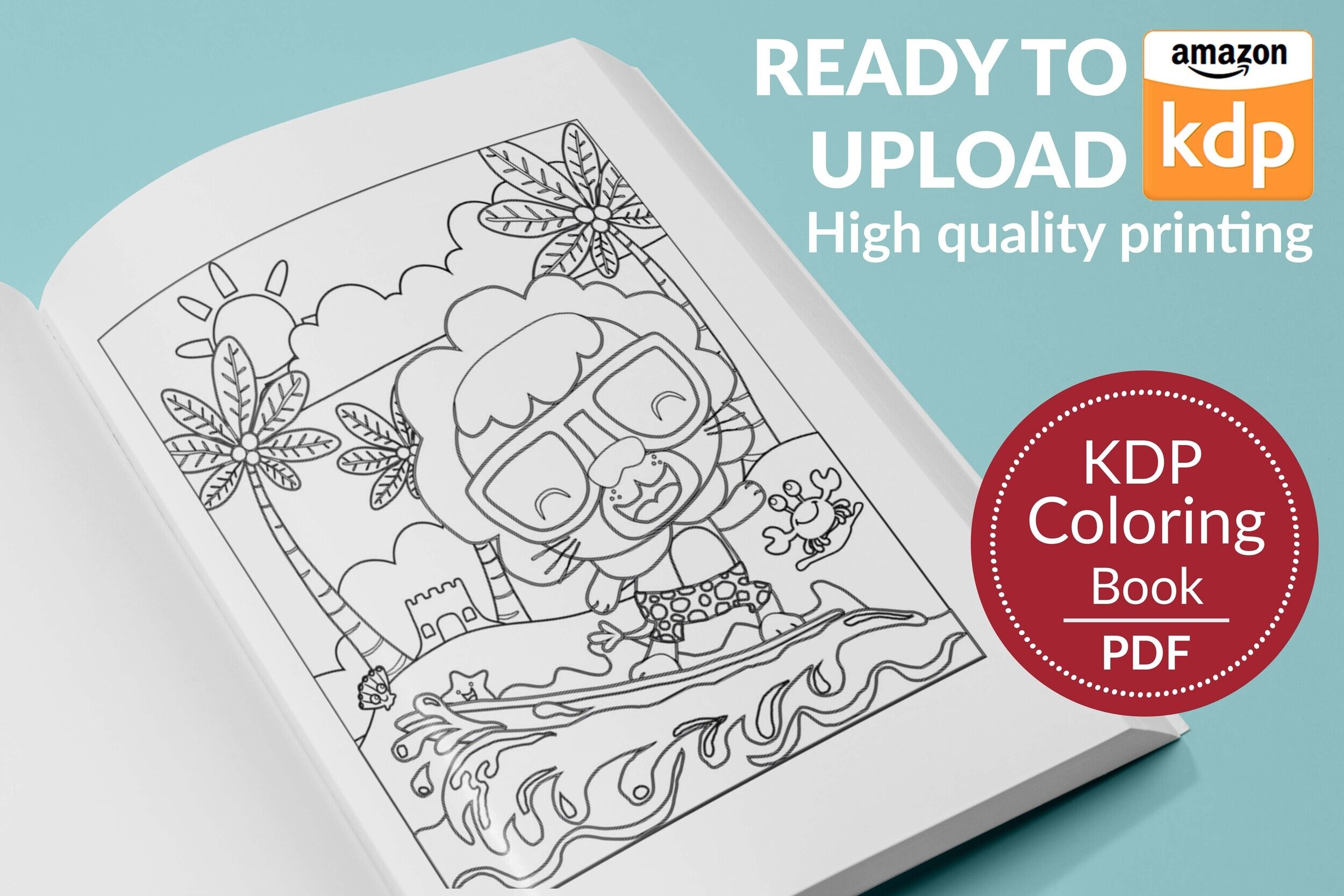 kdp coloring book template