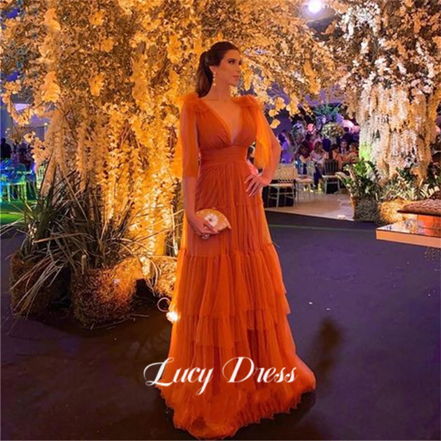 burnt orange color dress