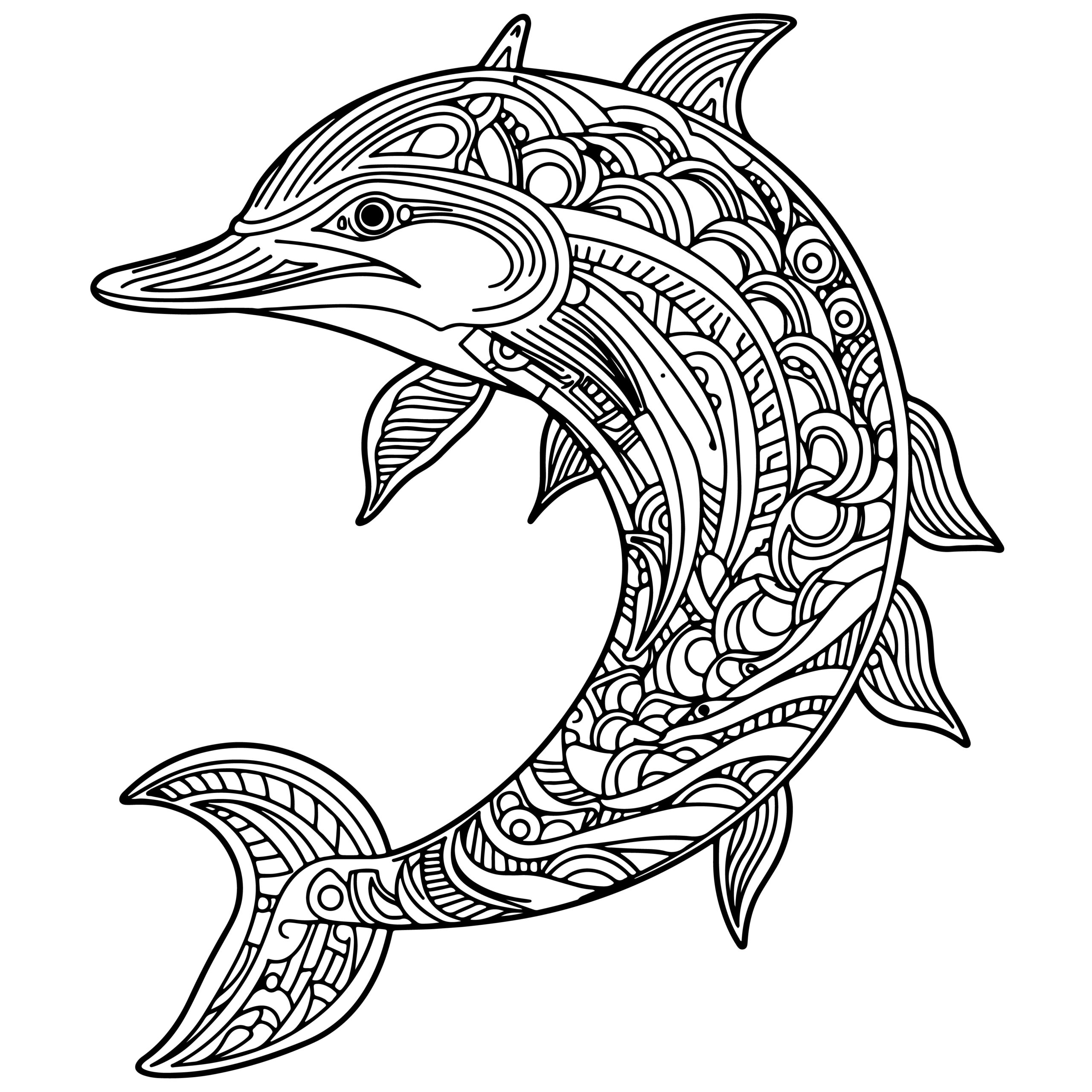 mandala coloring animals