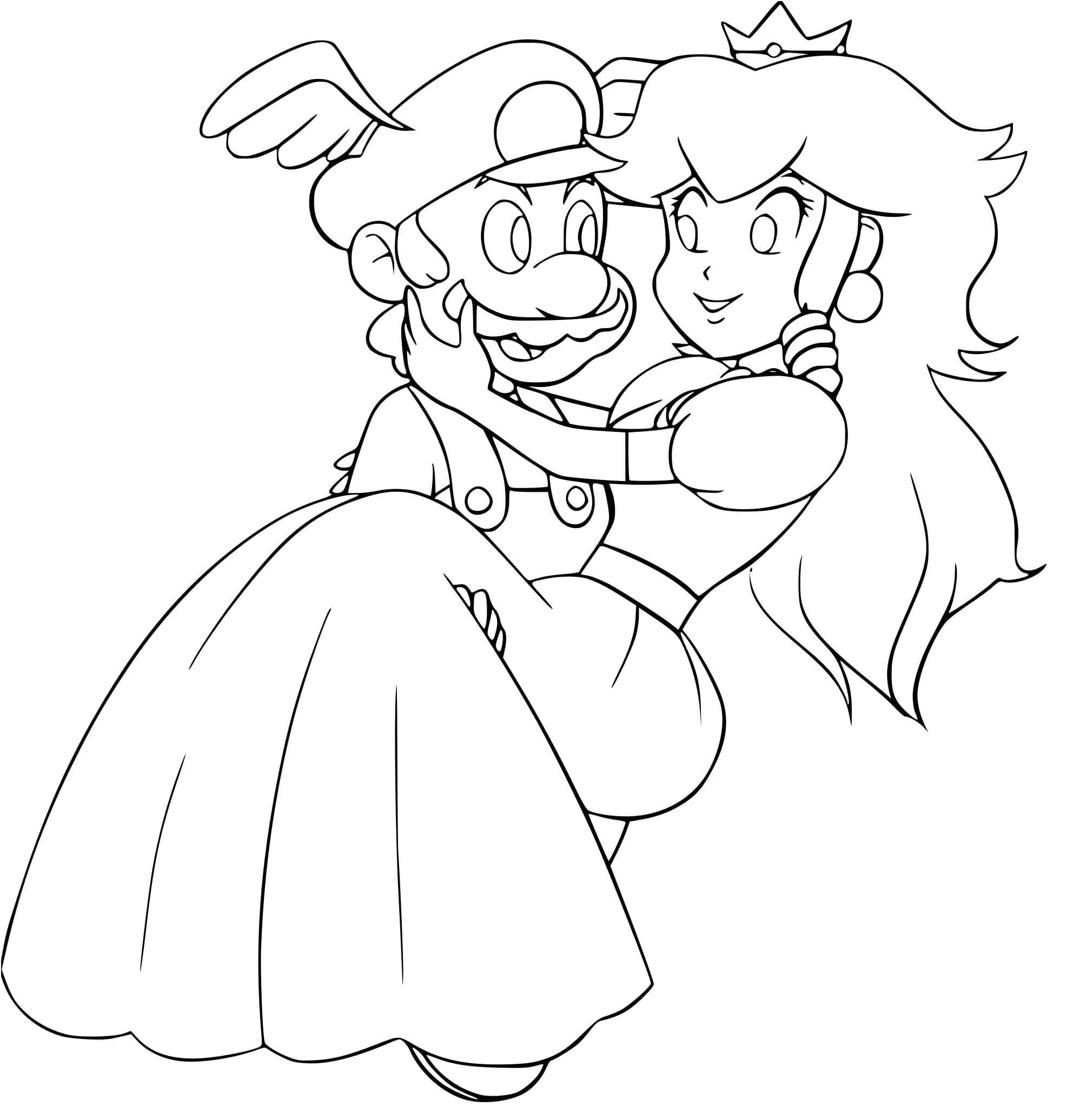 princess peach coloring pictures