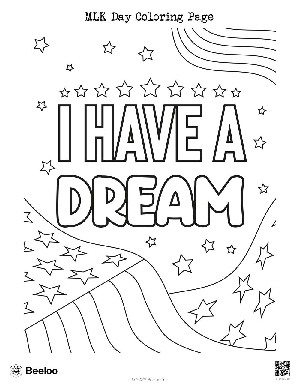 martin luther king coloring worksheets