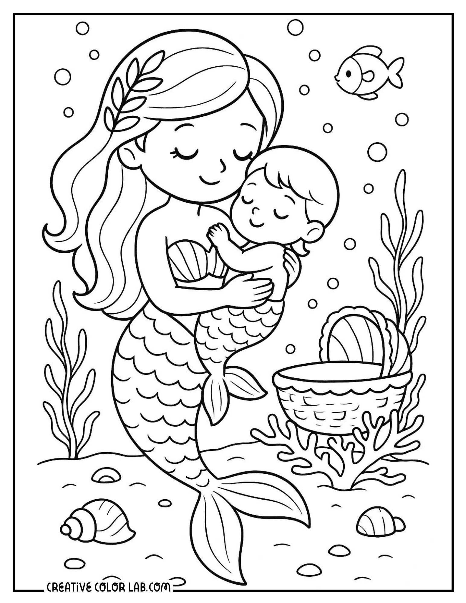free printable coloring pages of mermaids